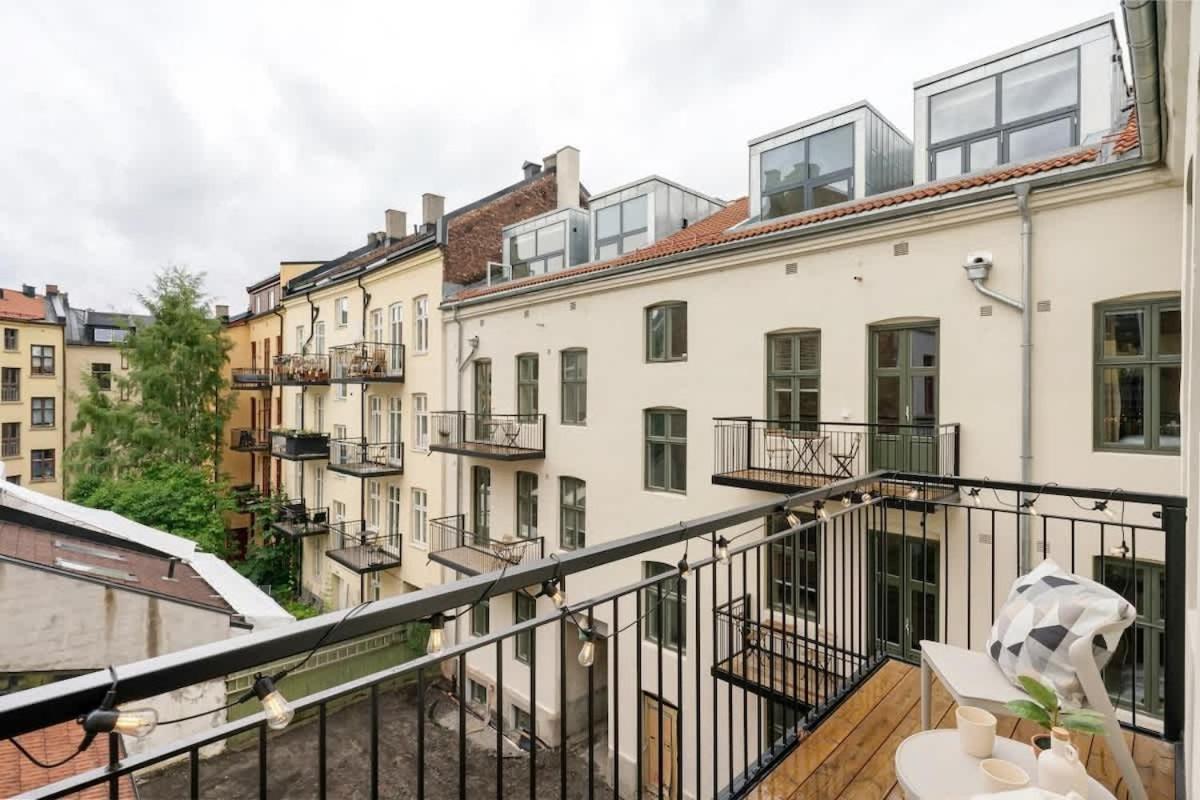 Dinbnb Apartments Gruenerlokka I 2-Bedroom With Double Queen Room & Balcony Oslo Bagian luar foto
